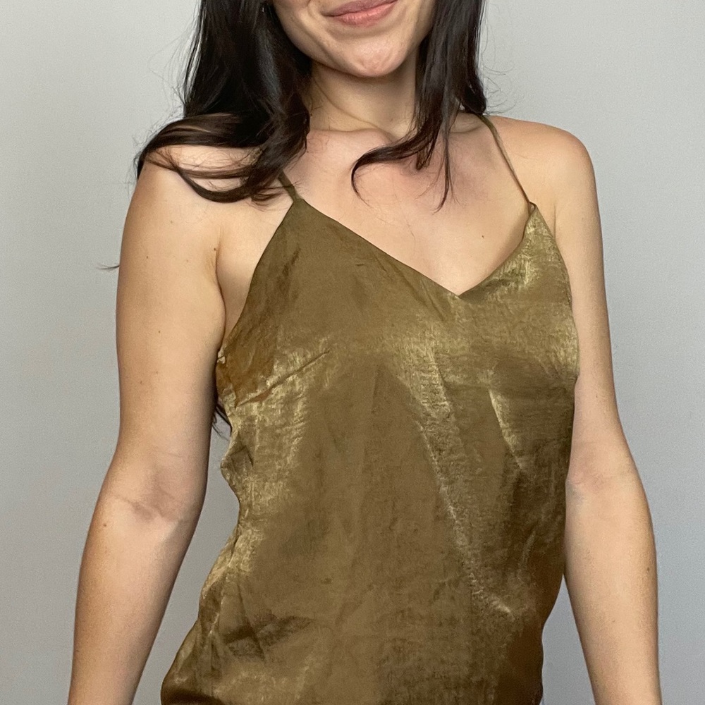 Prologue | Soft Gold VNeck Cami XS